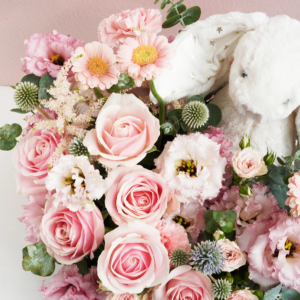 【CNFlower 西恩】粉嫩寶貝 Jellycat兔子鮮花禮盒