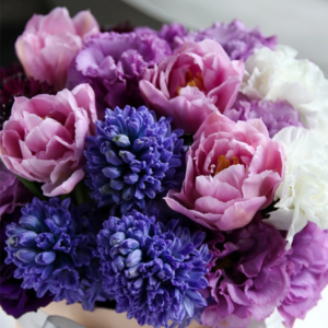 【CNFlower 西恩】紫醉心迷 鮮花圓禮盒